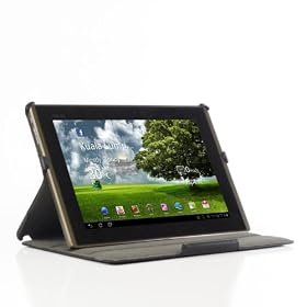 BLUREX Leather Slim folio Case With Multi-Angle Stand for ASUS Eee Pad Transformer TF101 by 