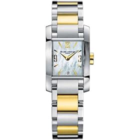 Baume and Mercier Ladies Diamant Steel and 18k Gold Watch #8600