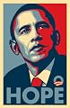 Barack Obama FAIREY (Hope) RARE Campaign Poster 11 x 17