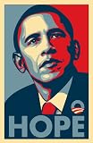 Barack Obama FAIREY (Hope) RARE Campaign Poster 11 x 17