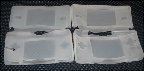 CLEAR Silicone Skin Case for Nintendo DS Lite / NDSL / DSL + LCD TOP / BOTTOM Screen Protector sticker
