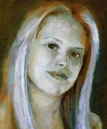 Custom Order #LD-73P, Oil on Canvas, Custom Painting of The Person You Love, For 1 Person of Customer's Choice, Style: Expressionism, with Signature Text 