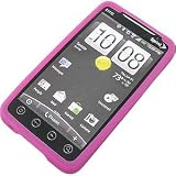 Silicone Skin Cover for HTC EVO 4G, Hot Pink