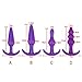 Gydoy 4pcs/set soft anal plug kit butt plug set with safe base for beginners