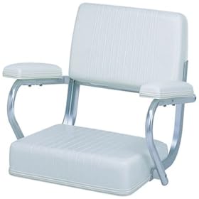Garelick 48103W MULTI PURPOSE SEAT-ANODIZED 130 PILOT CHAIR by