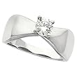 14K White Gold Diamond Solitaire Wedding Set - 0.50 Ct.