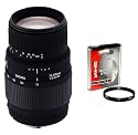 Sigma 70-300mm f/4-5.6 "Motorized" DG Macro Telephoto Zoom Lens with Built-in Motor Drive with Opteka 58mm UV Filter for Nikon SLR Cameras Including D40, D40x, D50, D60, D70, D80, D90, D100, D200, D300, D700, & D5000