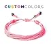 RUMI SUMAQ Awareness Bracelet in Custom Colors for Men Women Kids - Multistrand String Ribbon Customized Aware Jewelry