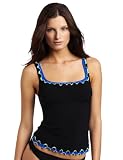 Profile By Gottex Women's Tricolore Round Neck Tankini Top