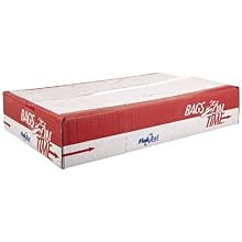 Flexsol HDPE Extra Heavy Flatpak Waste Can Liner, Star Seal, Clear