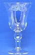 Individually Hand Etched Flamingo Small Water Glass 7" Set / 4