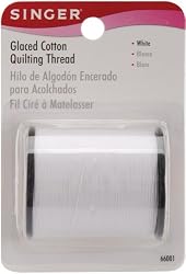 Singer Glaced Cotton Quilting Thread 150 Yards-White