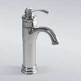 Decor Star BOD01-TC Euro Modern Contemporary Bathroom Lavatory Vanity Vessel Sink Faucet Tall Chrome