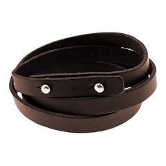 SilberDream Lederarmband braun Herren Leder Armband Echtleder mit Metallschlie�er LA0127B