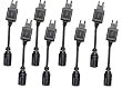 8 Packs^^New interchangeable connector for Sony Ericsson T28 Series(it allows you using with our car charger and USB charger to charge your Sony Ericsson** cell phone by simply plugging it on the top of the Nokia** base plug of the charger.)