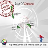 Editable Comoros Powerpoint Map  Comoros Powerpoint Template