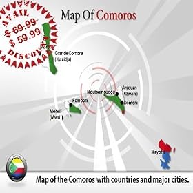 Editable Comoros Powerpoint Map - Comoros Powerpoint Template