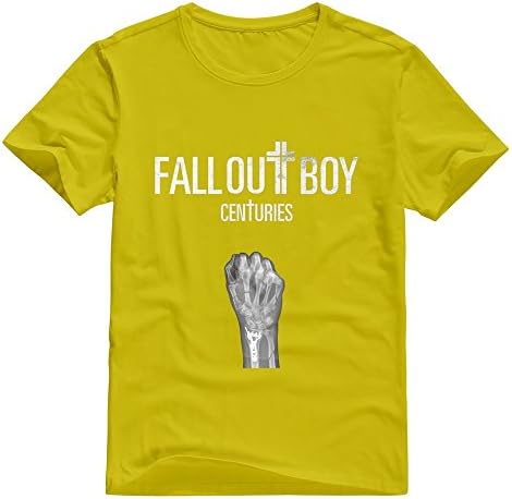 HAGB5K Men Fall Out Boy T-shirt XL Gold