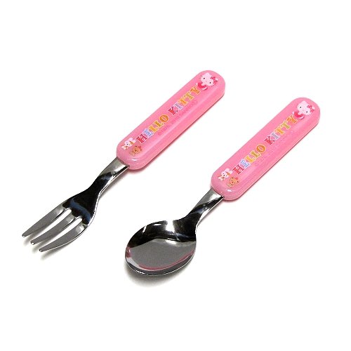 Sanrio Hello Kitty design kids fork and spoon set