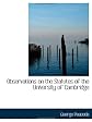 Observations on the Statutes of the University of Cambridge