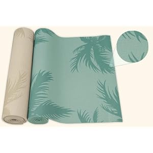 Wai Lana Yoga : Island Palm Extra Thick Yoga and Pilates Mat (Beige)