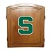 Michigan State Spartans Oak Dart Board Cabinet Set