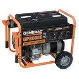 Generac 5943 GP8000E 10,000 Watt 410cc OHV Portable Gas Powered Generator With Electric Start Reviews