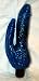 Unique Blue Double Penetrator Dual Anal Vaginal Vibrator