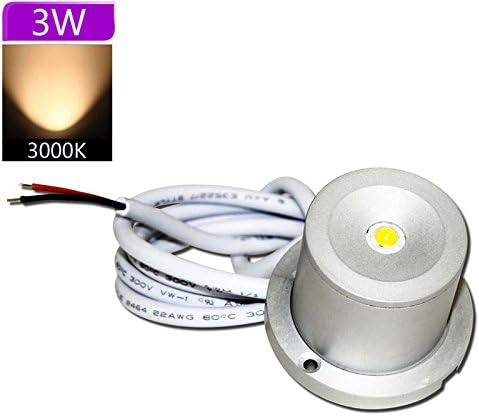 Hakkatronics 3W Underwater Boat Transom Marine LED Lights, DC12-24V (Warm White)