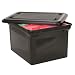 Advantus File Tote with Lid, 19 x 15.5 x 11 Inches, Black (AVT34052)