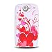 HTC Google Nexus One Crystal Silicone Image Skin Case "Red Hearts" Design