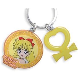  Sailor Moon Sailor Venus & symbol metal keychain