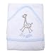Baby/Babies Boys Giraffe Hooded Bathrobe 100% Cotton Towel Bath Robe (75cm x 75cm) (Blue)