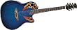 Ovation Celebrity Deluxe CC48 Acoustic-electric Guitar, Blue Transparent