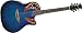 Ovation Celebrity Deluxe CC48 Acoustic-electric Guitar, Blue Transparent