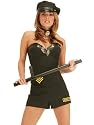 SeXy Sergeant Police Costume Corset Shorts 2 piece Outfit Cop Police Uniform