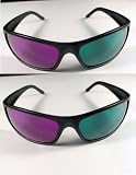 3D Plastic Acrylic Glasses for 3D movies - (2 Pairs) Journey to the Center of the Earth [Green & Magenta]