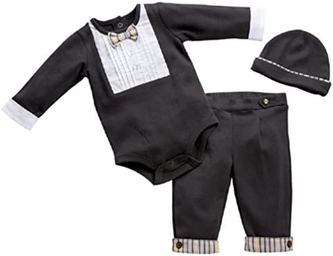 Anne Geddes Baby Boy's 3-pc Tuxedo Look Layette Set (6 Months)