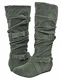 Breckelles Tammy-36 Grey Women Boot, 8.5