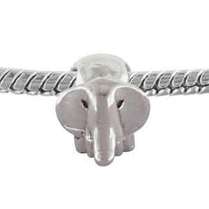 Buy Silver Pattern Elephant European Charm Beads Jewelry - Pandora Bead and Bracelet Compatible by Mother Daughter Bead Charms Compatible with European Bracelet Gift Boxed