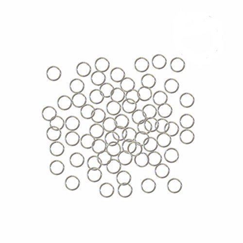 Rockin Beads Silver Plated Brass 5mm Round 20 Gauge Jump Rings 24 Grams 420 Pcs