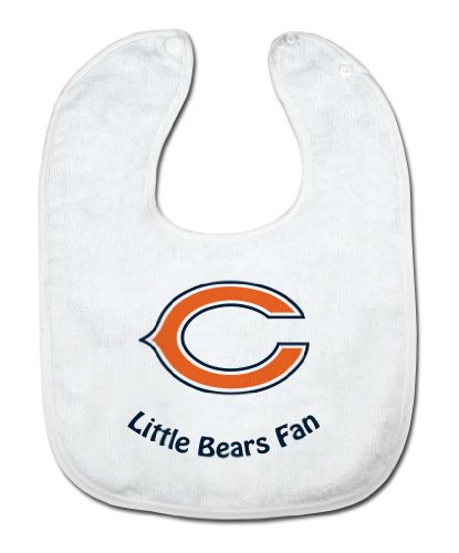 NFL Chicago Bears White Snap Bib with Team Logo