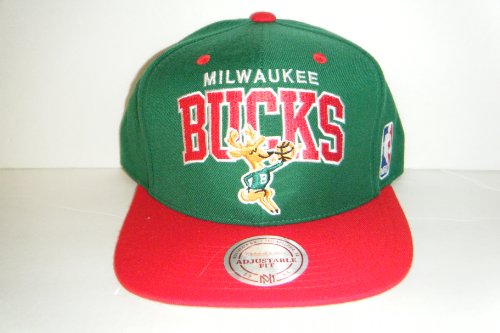 Milwaukee Bucks Mitchell & Ness Hardwood Classics Team Arch 2-Tone Snapback Hat