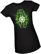 Lantern Battery -- Green Lantern Movie Crop Sleeve Fitted Juniors T-Shirt