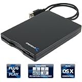 Sabrent External USB 1.44 MB 2x Floppy Disk Drive (FL-UDRV) Black