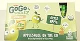 GoGo Squeez Materne Organic Applesauce On the Go Pouch, Apple Apple, 3.2 oz (Pack of 16)