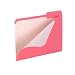 Pendaflex Color Reinforced Top File Folders, 3 Tab Positions, Letter Size, Pink, 100 Per Box (R152 1/3 PIN)