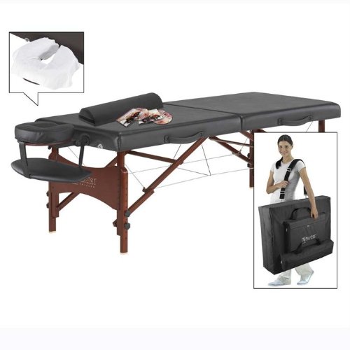 Master Massage 30 Roma LX Portable Massage Table Package (with FREE Carrying Case, Bolster, Spa Music CDs and Pillow Covers)