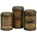 Set of 3 Addie Metal Canisters