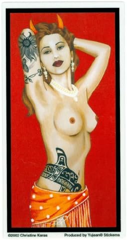 Christine Karas - Temptation Pinup Girl - Sticker / Decal